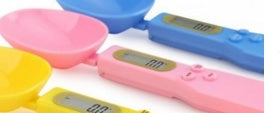 Digital Kitchen Scale with LCD Display & Measuring Spoon – Mini Food & Ingredient Scale