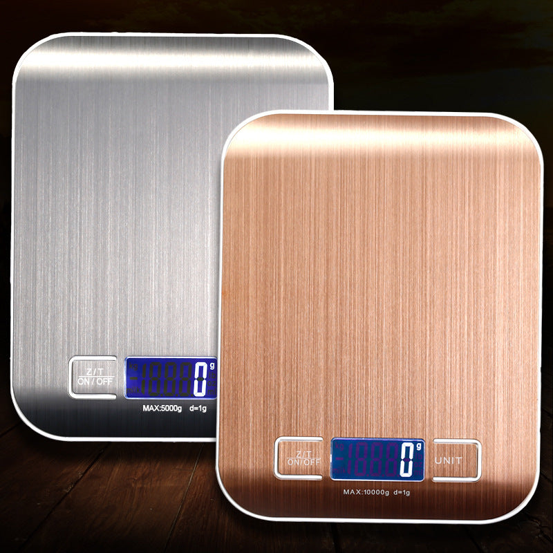 Rechargeable Stainless Steel Kitchen Scale – Compact Electronic Digital Food Scale