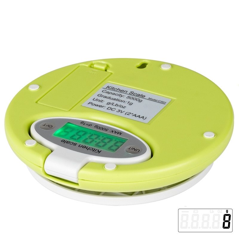 5kg Electronic Kitchen Scale – Digital LCD Food & Postal Scale with 1g Precision