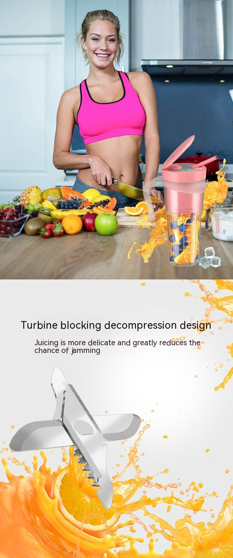 Multifunctional Household Juicer & Blender Cup – Ideal for Students and Home Use