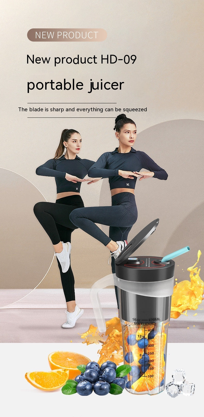 Multifunctional Household Juicer & Blender Cup – Ideal for Students and Home Use