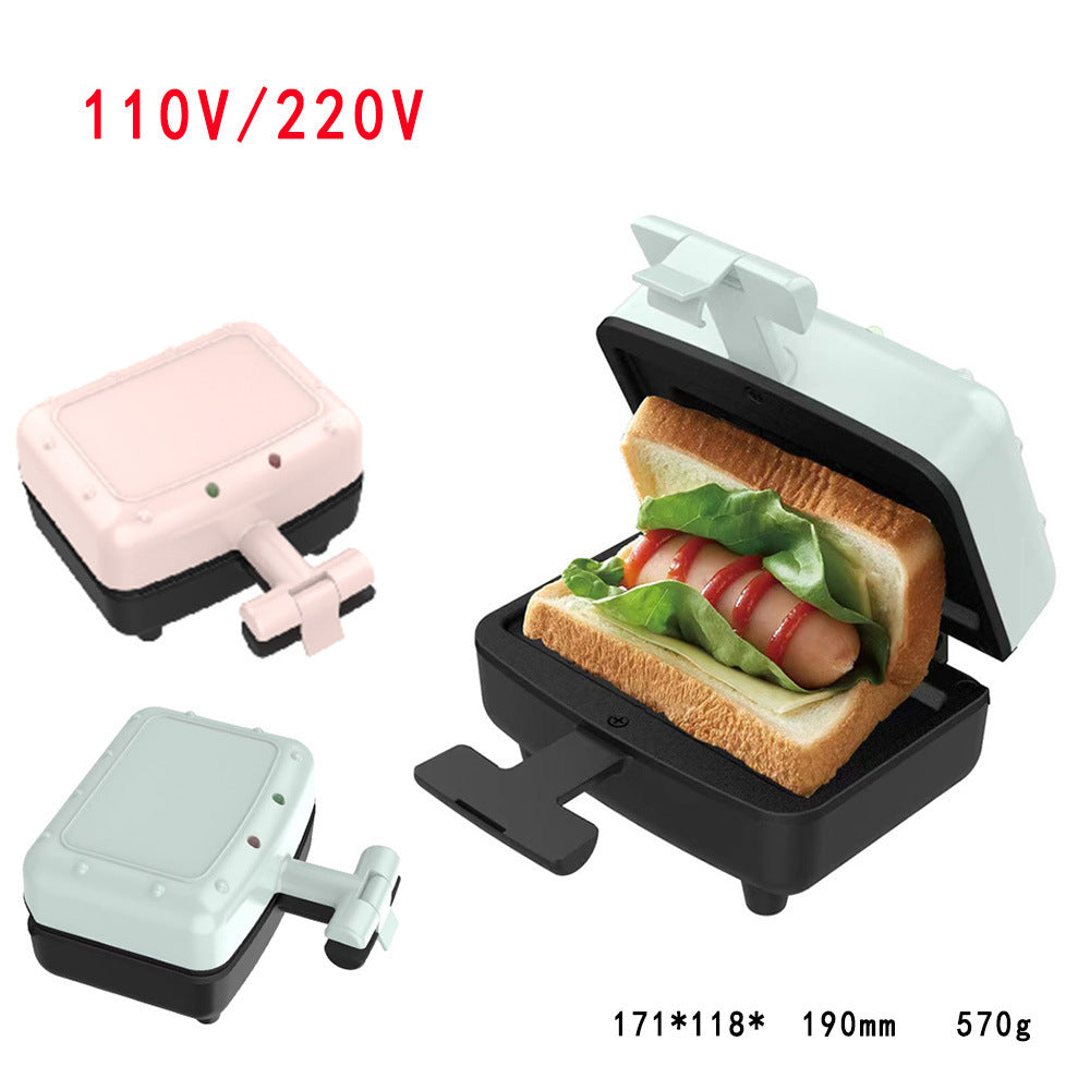 Mini Sandwich & Hamburger Maker – Double-Sided Non-Stick Heating Breakfast Machine