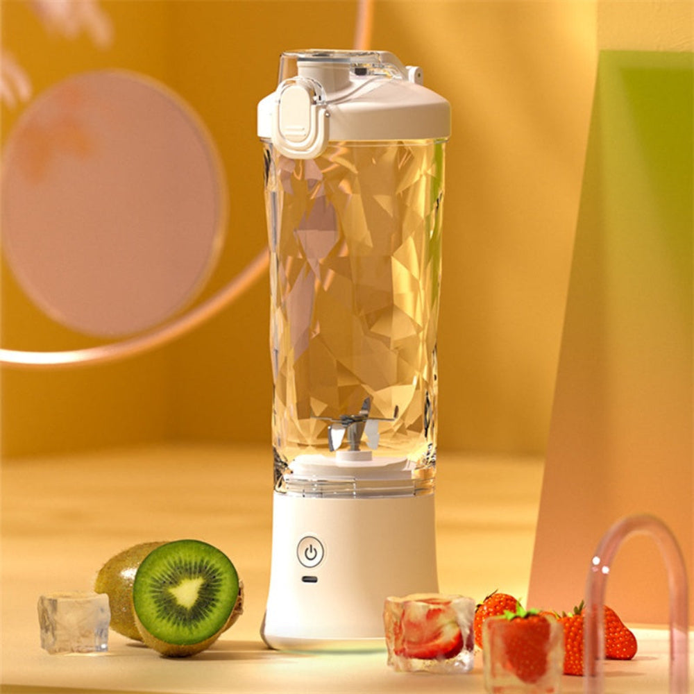 Portable 6-blade blender – personal juicer for shakes & smoothies, mini kitchen gadget