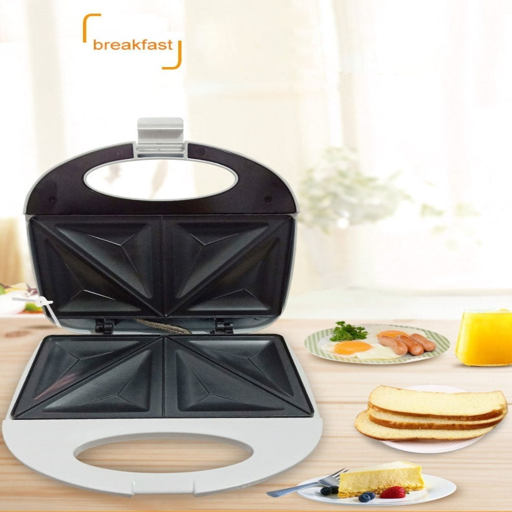 Double-sided sandwich maker – 220V non-stick panini press & breakfast grill for home