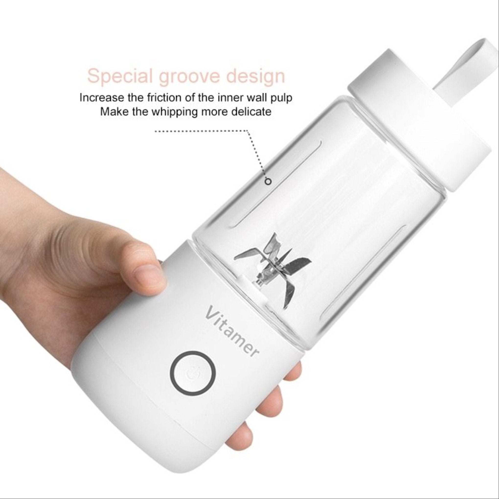 350ml portable USB blender – juicer cup for smoothies and frozen drinks