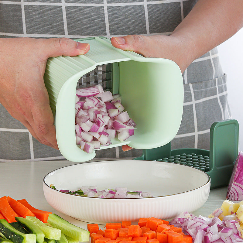 Multifunctional Vegetable Chopper – Manual Onion Dicer & Potato Slicer for Kitchen