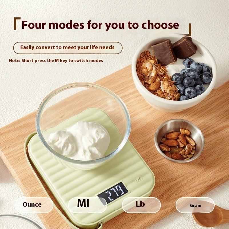 Compact Precision Electronic Kitchen Scale – Small Digital Food Scale for Household