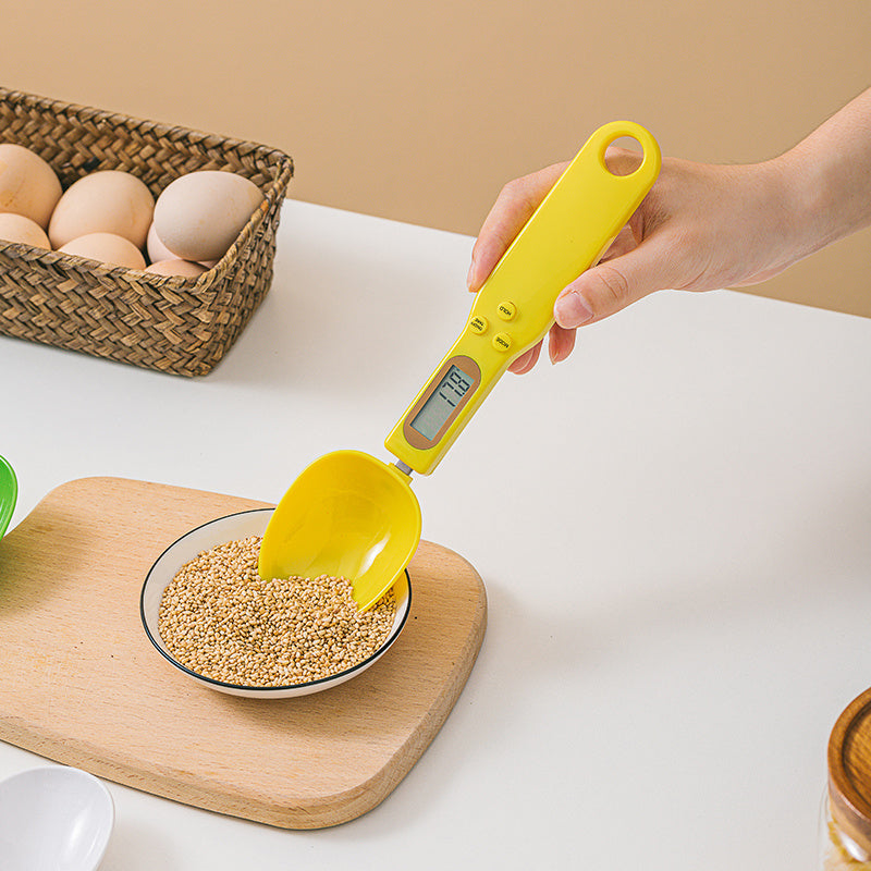 Digital Kitchen Scale with LCD Display & Measuring Spoon – Mini Food & Ingredient Scale