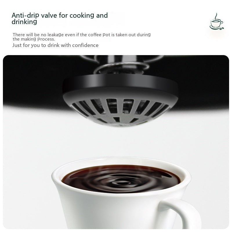 Household Automatic Tea & Coffee Maker – Small American Drip Brewing Machine