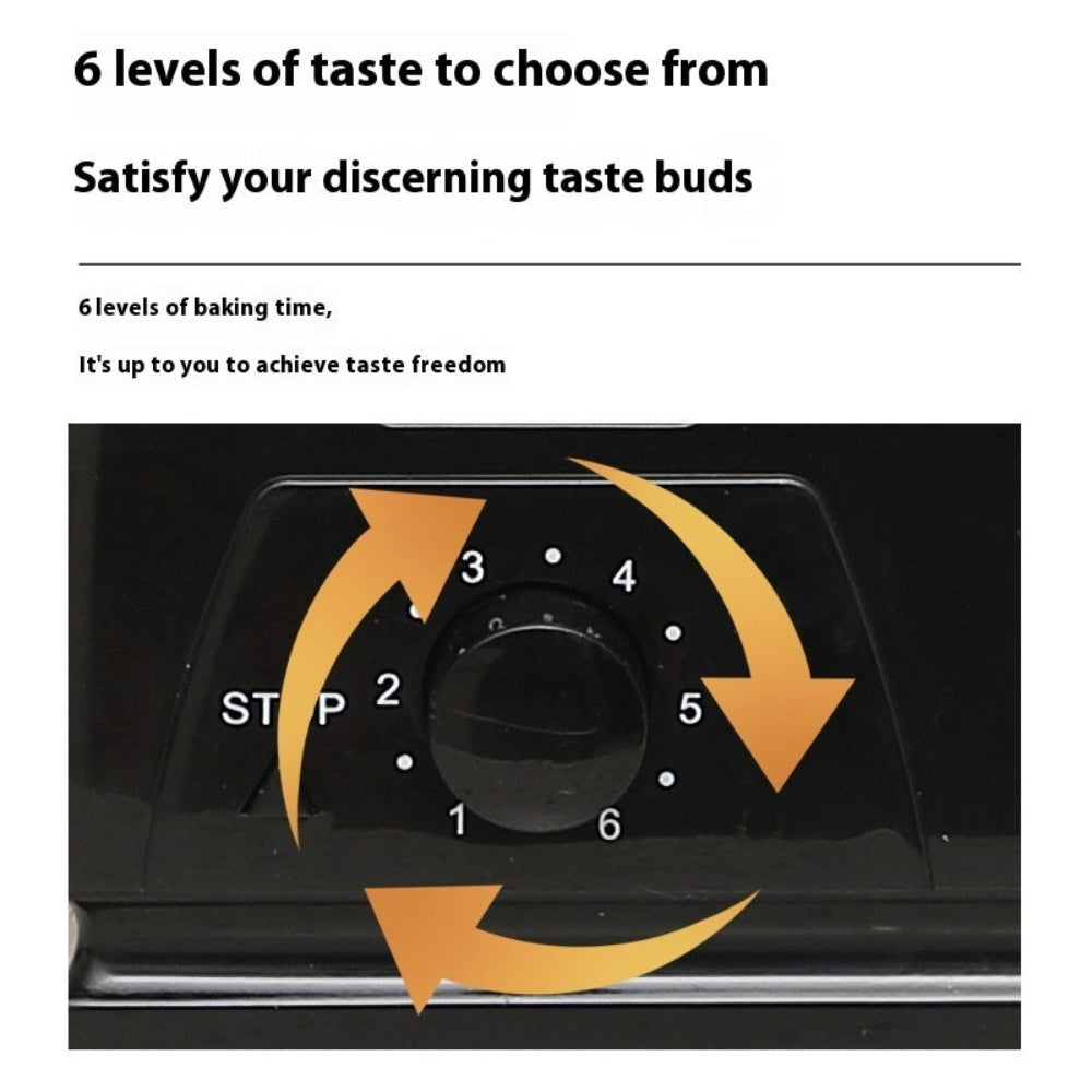 Home breakfast toaster – double slot bread maker with dual-side roasting