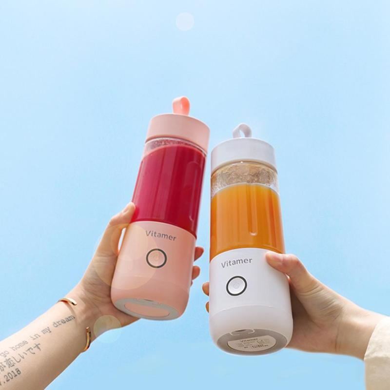 350ml Portable Blender – USB Rechargeable Juicer Cup for Smoothies & Frozen Drinks
