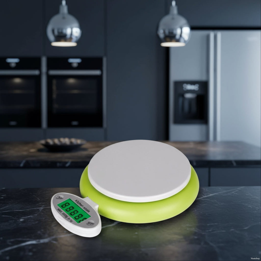 5kg electronic kitchen scale – digital LCD food and postal scale with 1g precision