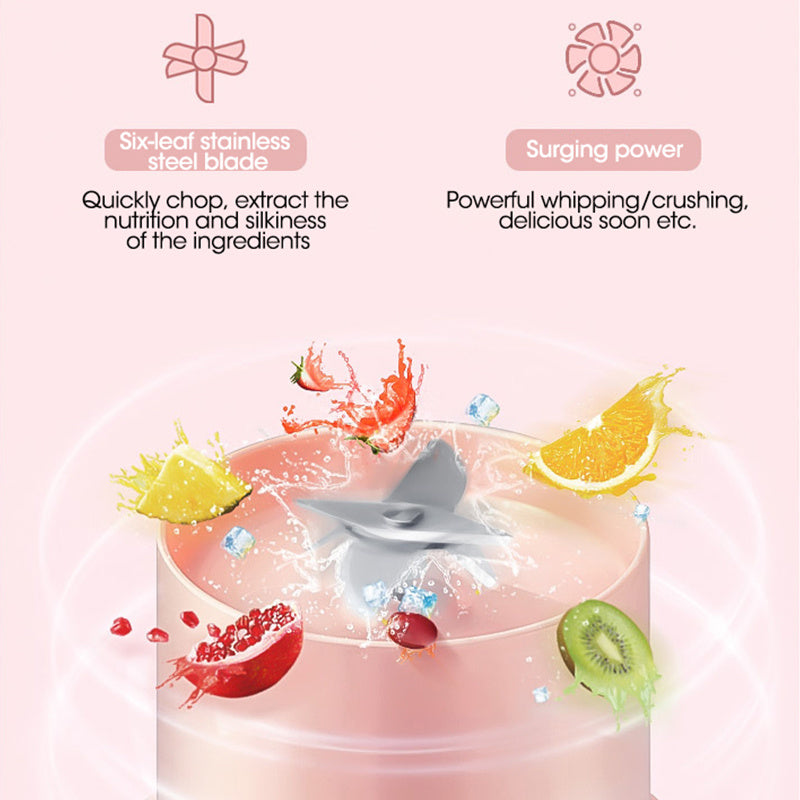 Multi-Function Portable USB Rechargeable Blender – Electric Juicer & Smoothie Maker Bottle