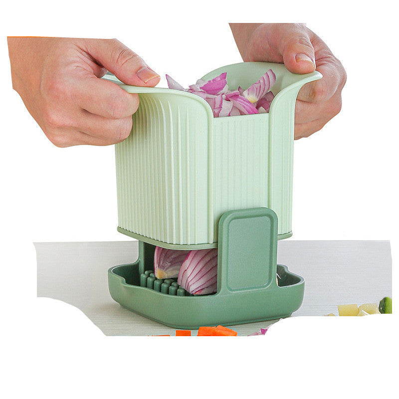 Multifunktionaler Gemüseschneider, Pommes-Frites-Schneider, Handdruck-Zwiebelschneider, Gurken-Kartoffelschneider, Küchenhelfer