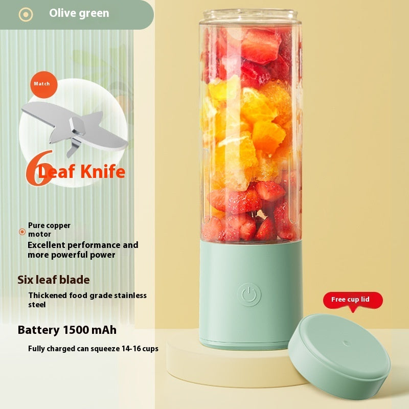 Portable Rechargeable Juicer Cup – Multifunctional Mini Electric Blender for Fruits & Vegetables