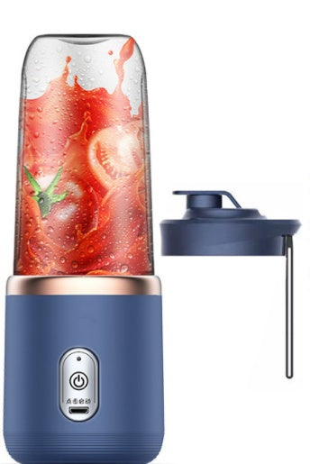 6-Blade Mini Portable Blender – USB Rechargeable Juicer Cup & Smoothie Maker | Fruit Extractor & Squeezer