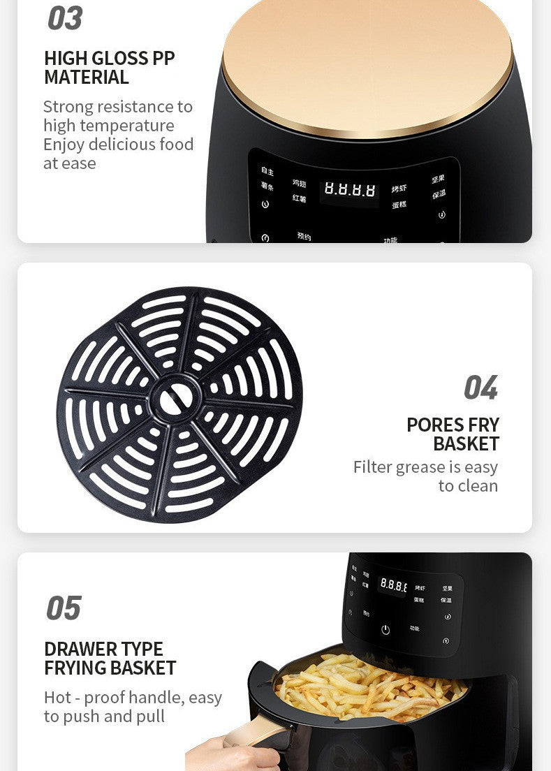 Smart Touch Air Fryer – Home Electric Oil-Free Cooking Machine