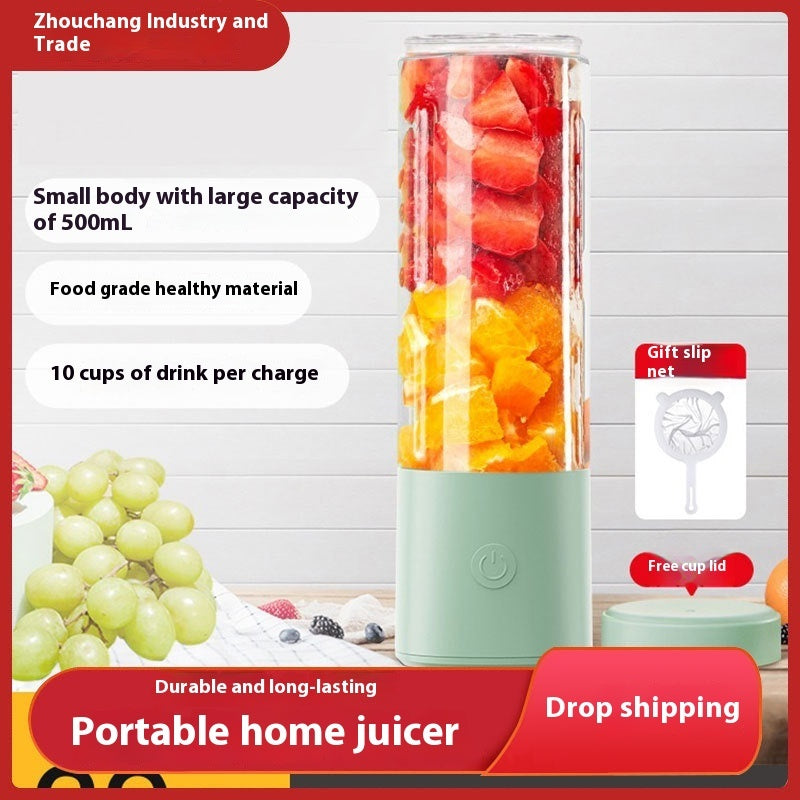 Portable Rechargeable Juicer Cup – Multifunctional Mini Electric Blender for Fruits & Vegetables
