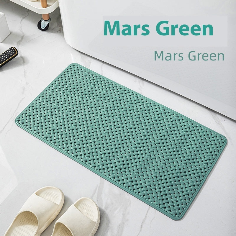 Green PVC anti-slip mat – bathroom floor protection