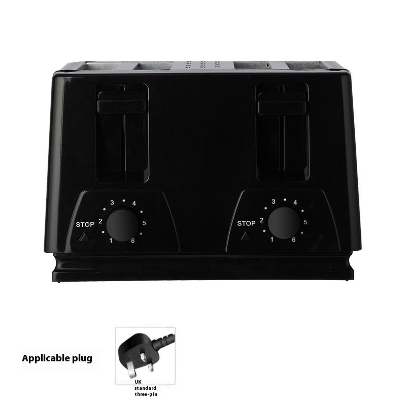 Home Breakfast Toaster – Double Slot Bread Maker with Dual-Side Roasting