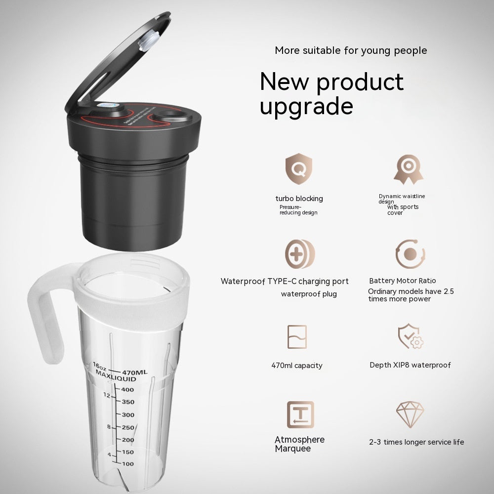 Multifunctional household juicer & blender cup – ideal for students and home use