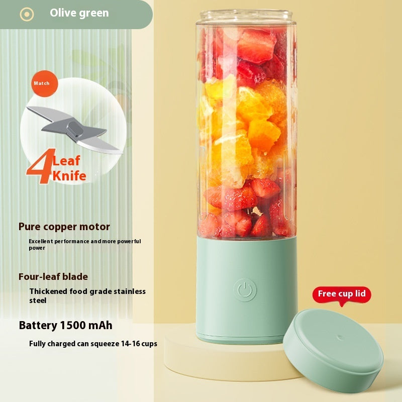 Portable Rechargeable Juicer Cup – Multifunctional Mini Electric Blender for Fruits & Vegetables