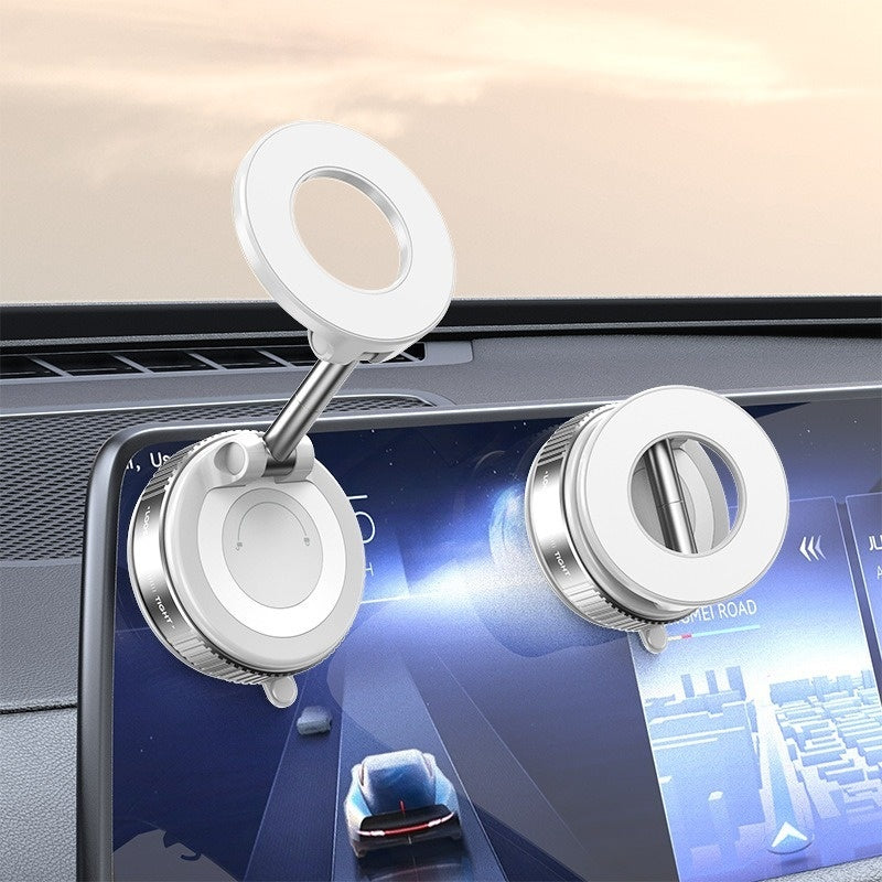 K007 Pro MagSafe car mount showing smartphone in vertical position for safe hands free calls while driving