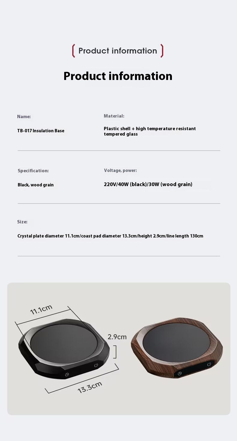 Smart heating base – automatic constant temperature warmer for home & office use