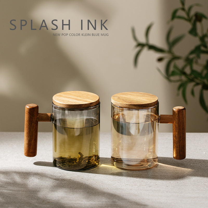 Office tea infuser – heat resistant glass teapot with built-in strainer