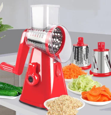 Multi-functional Hand Drum Vegetable Cutter Slicer