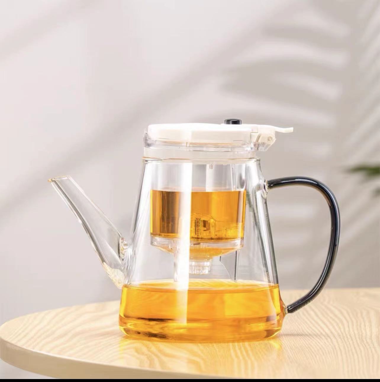 Teapot with Built-in Tea Infuser & Water Separation Filter – Loose Leaf Tea Brewer