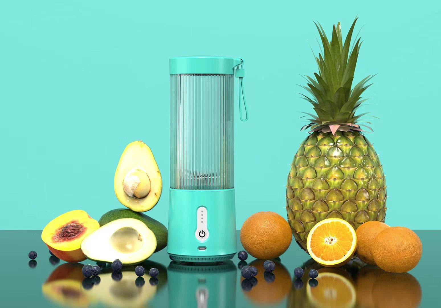 Mini Electric Fruit Juicer – Small Portable Juicing Cup & Blender for Smoothies and Shakes