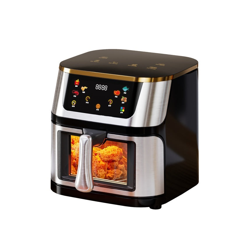 10L Smart Air Fryer Oven – Large Capacity Visual Automatic Deep Frying Machine