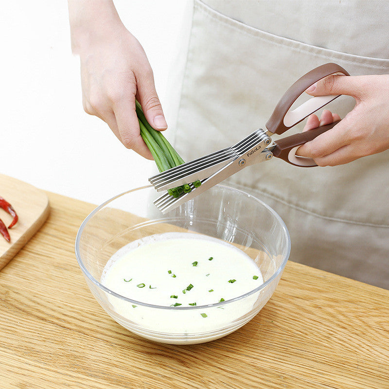 Stainless Steel Food Scissors – Multifunctional Cutter for Vegetables, Meat & Baby Food