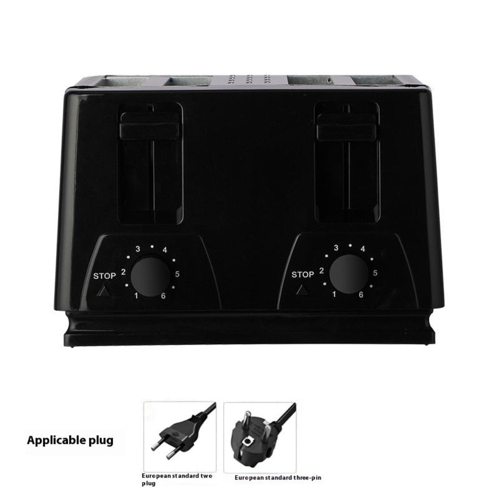 Home breakfast toaster – double slot bread maker with dual-side roasting