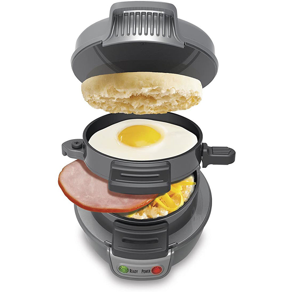 Household breakfast machine – sandwich maker with egg cooker, waffle & bread functions
