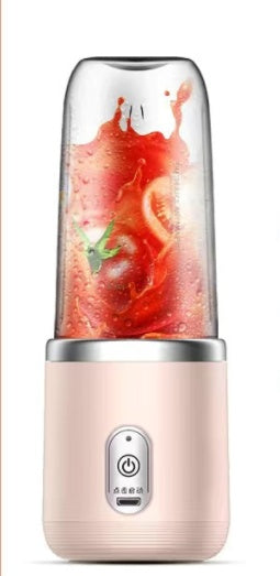 6-Blade Mini Portable Blender – USB Rechargeable Juicer Cup & Smoothie Maker | Fruit Extractor & Squeezer