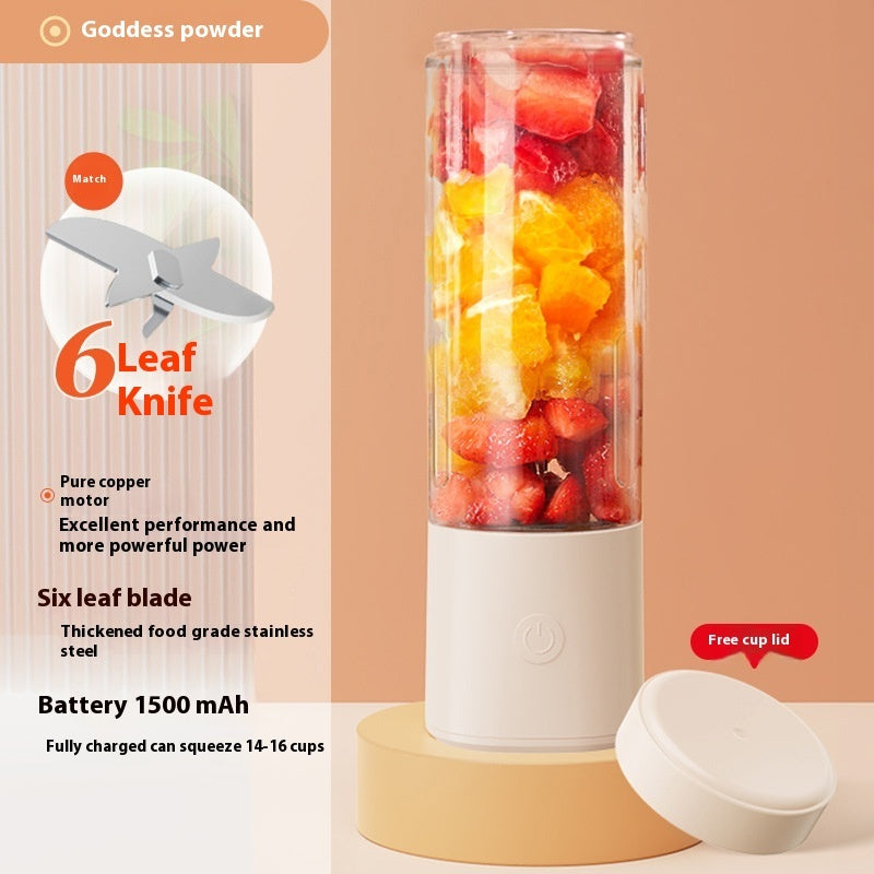 Portable Rechargeable Juicer Cup – Multifunctional Mini Electric Blender for Fruits & Vegetables