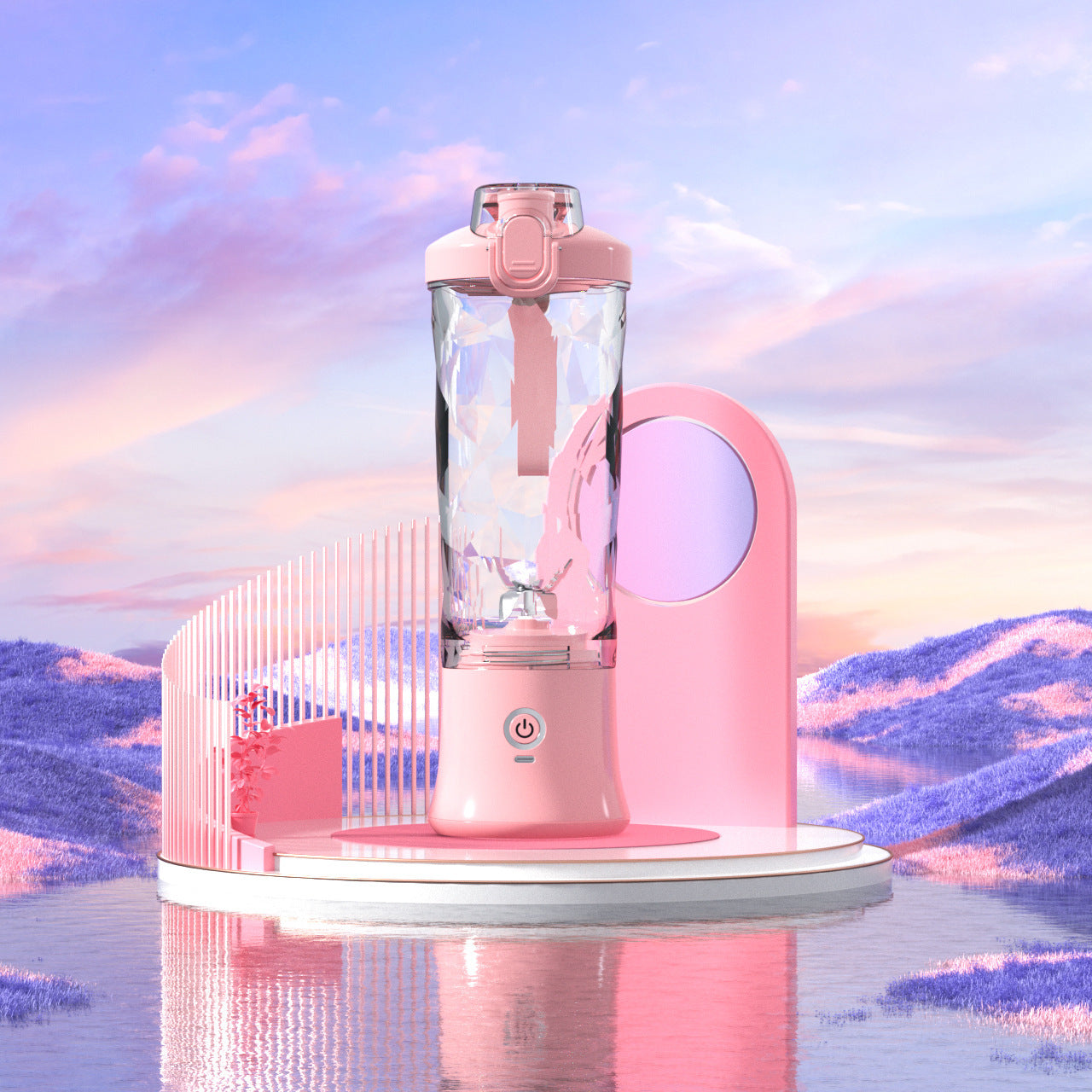 Portable 6-Blade Blender – Personal Juicer for Shakes & Smoothies, Mini Kitchen Gadget