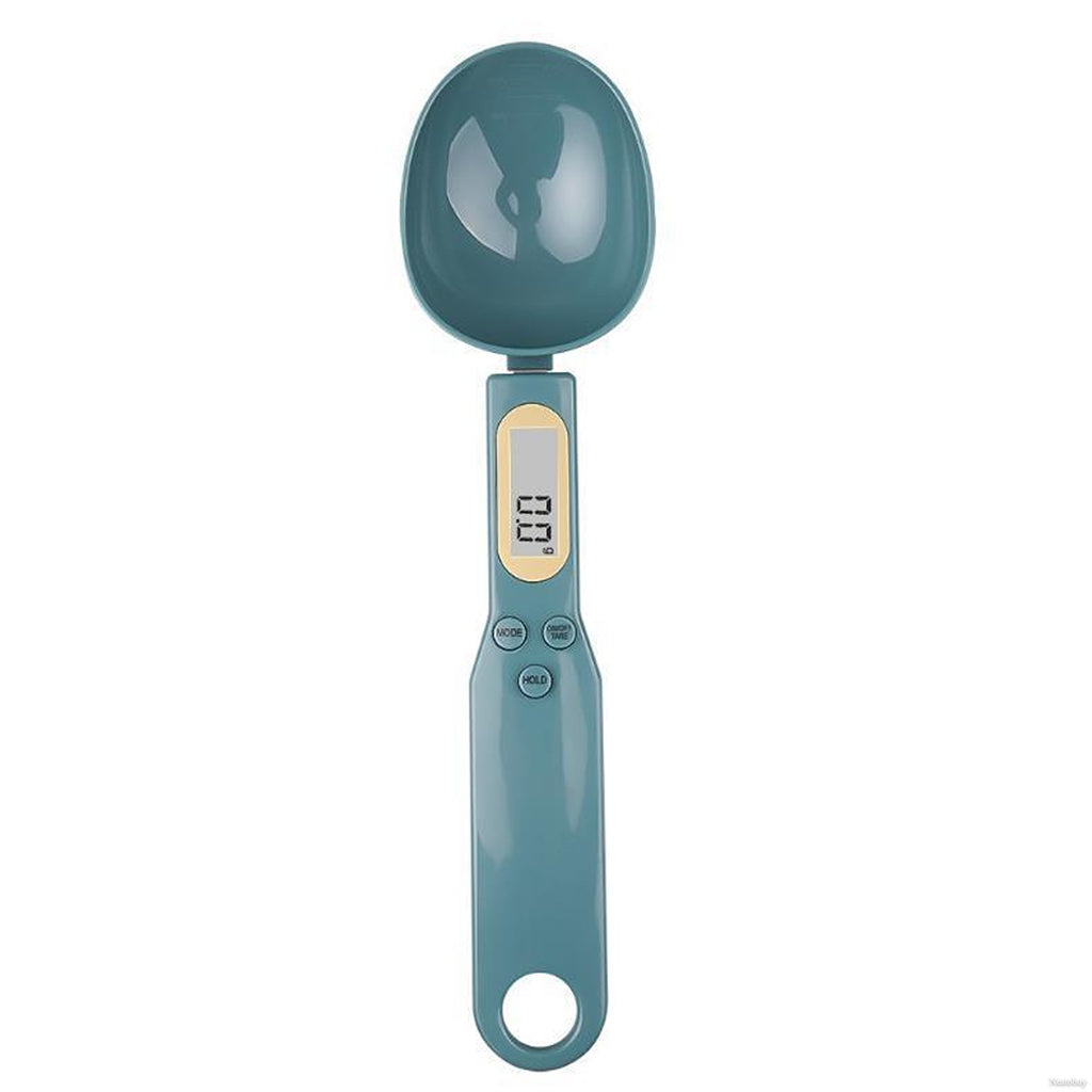 Digital kitchen scale with measuring spoon – accurate food and ingredient scale