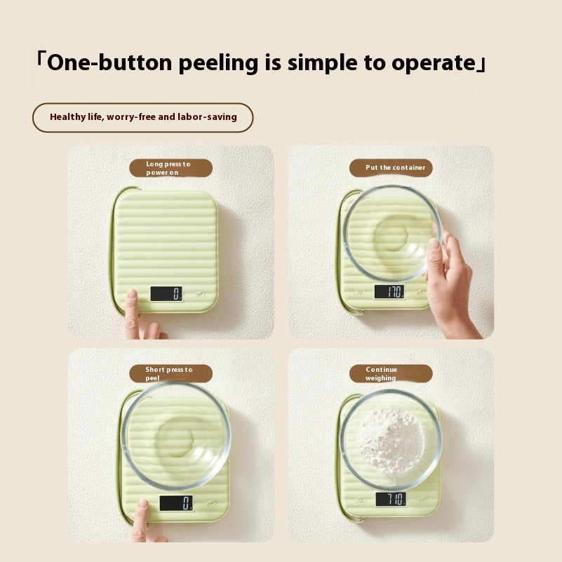 Compact Precision Electronic Kitchen Scale – Small Digital Food Scale for Household