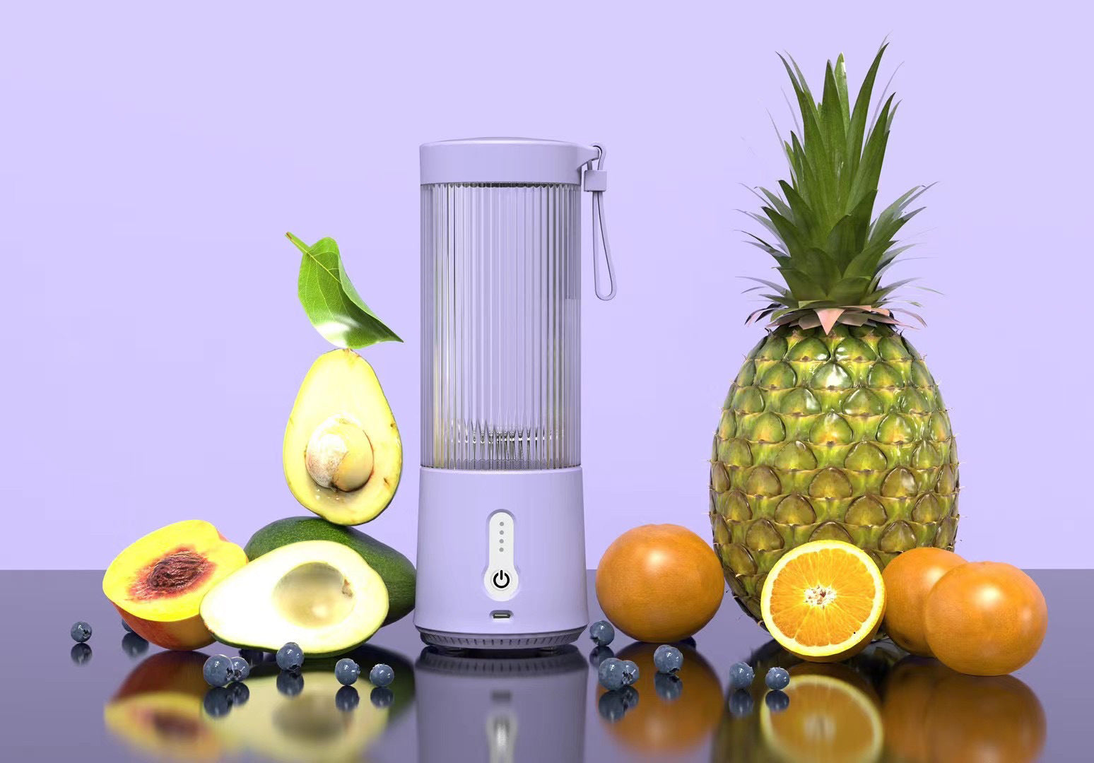 Mini Electric Fruit Juicer – Small Portable Juicing Cup & Blender for Smoothies and Shakes