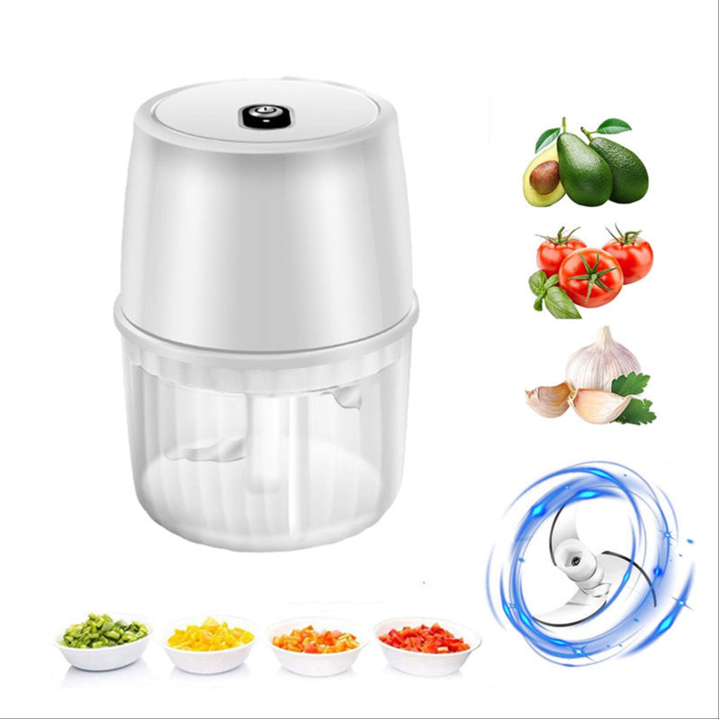 Mini electric garlic chopper – USB rechargeable food processor for kitchen