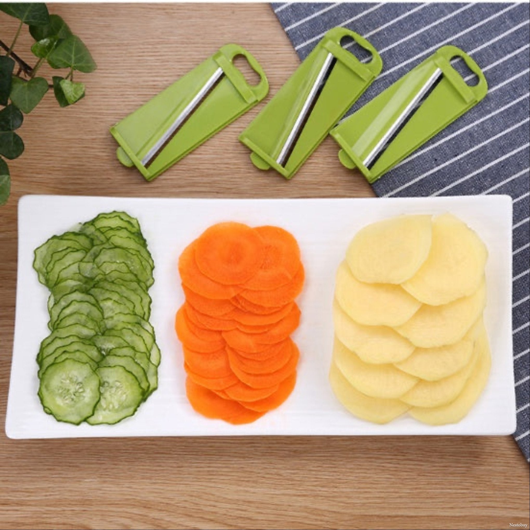 Multi-function vegetable chopper – manual food dicer and slicer for kitchen