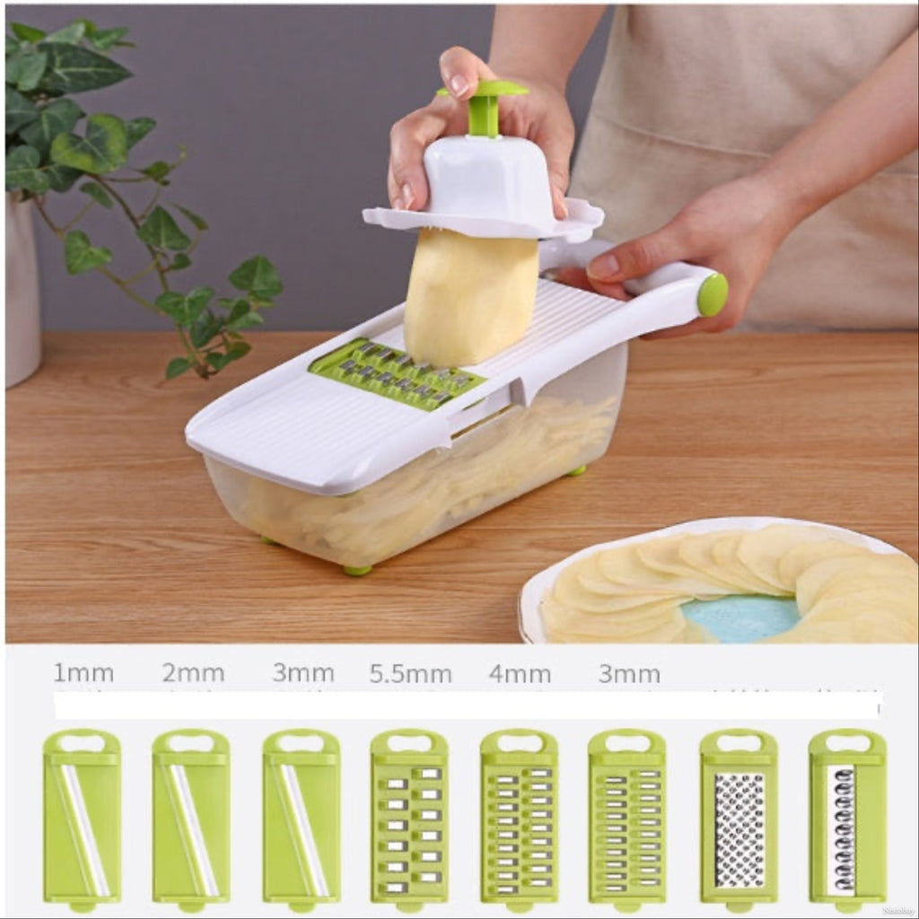 Multi-function vegetable chopper – manual food dicer and slicer for kitchen