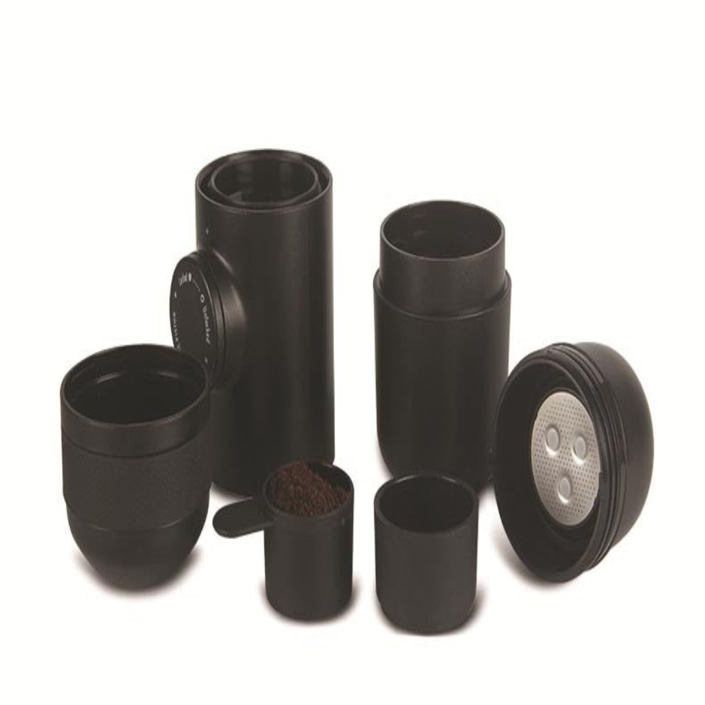 Portable hand-pressure espresso machine – manual travel coffee maker