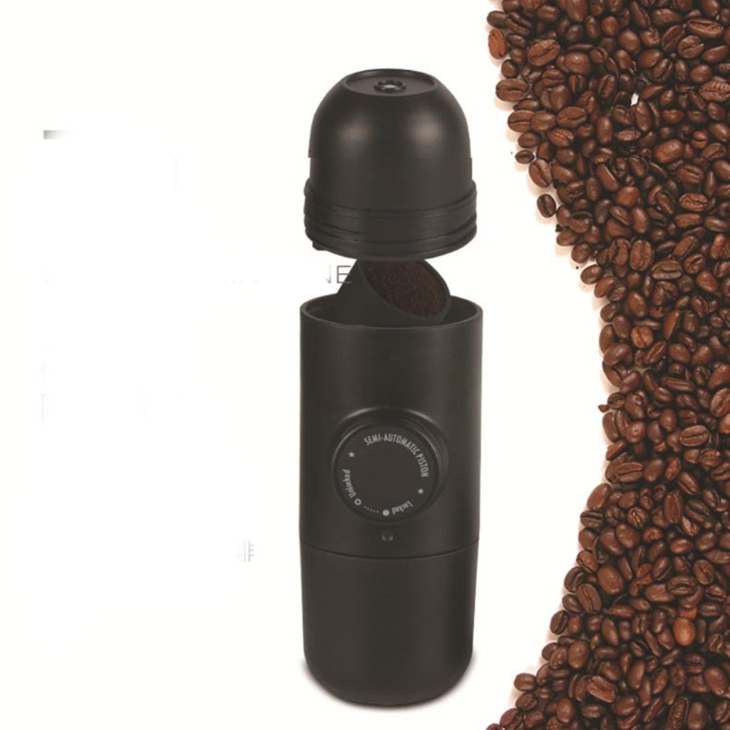 Portable hand-pressure espresso machine – manual travel coffee maker