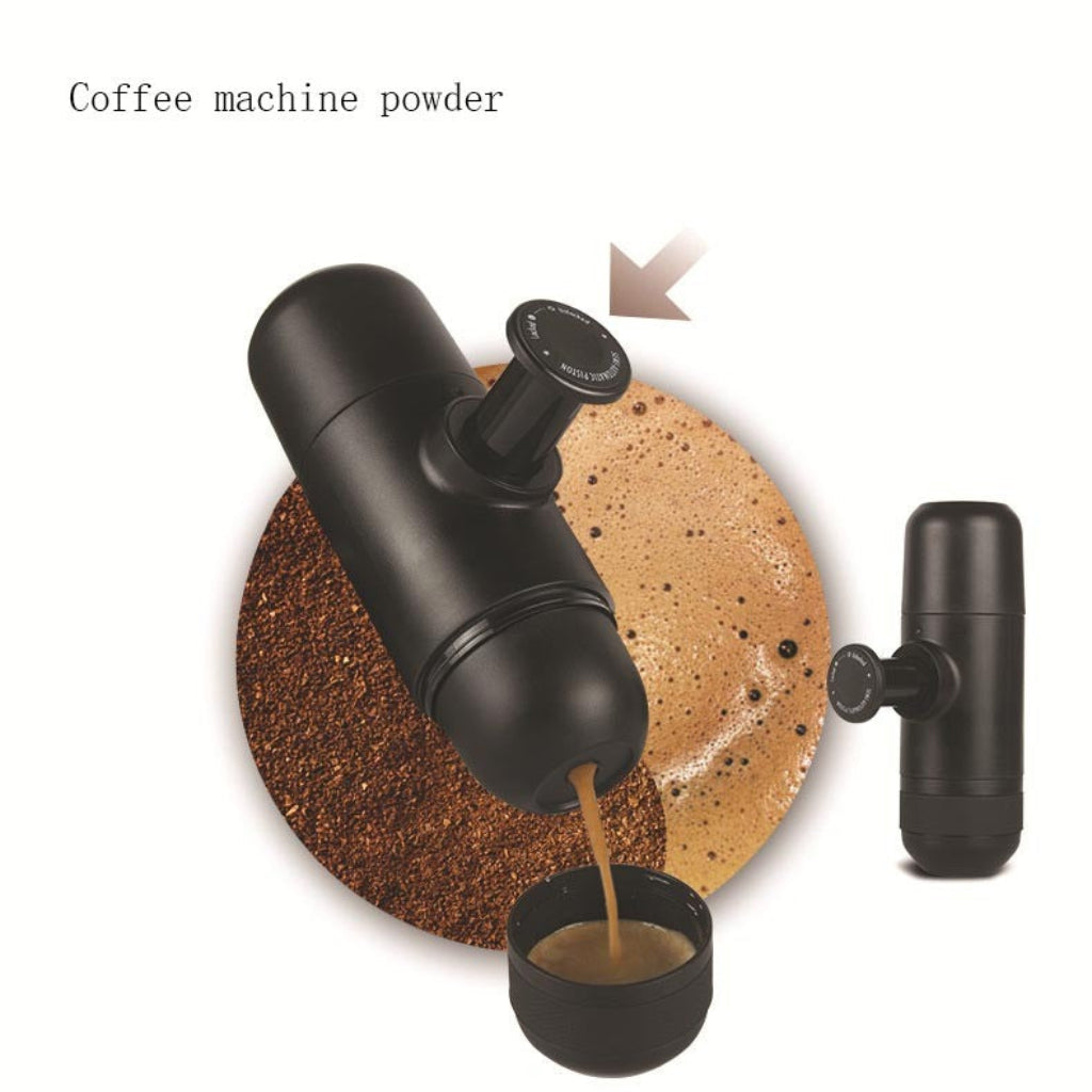Portable hand-pressure espresso machine – manual travel coffee maker
