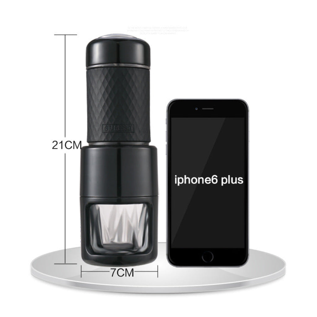 Portable manual espresso coffee maker – compact handheld coffee machine