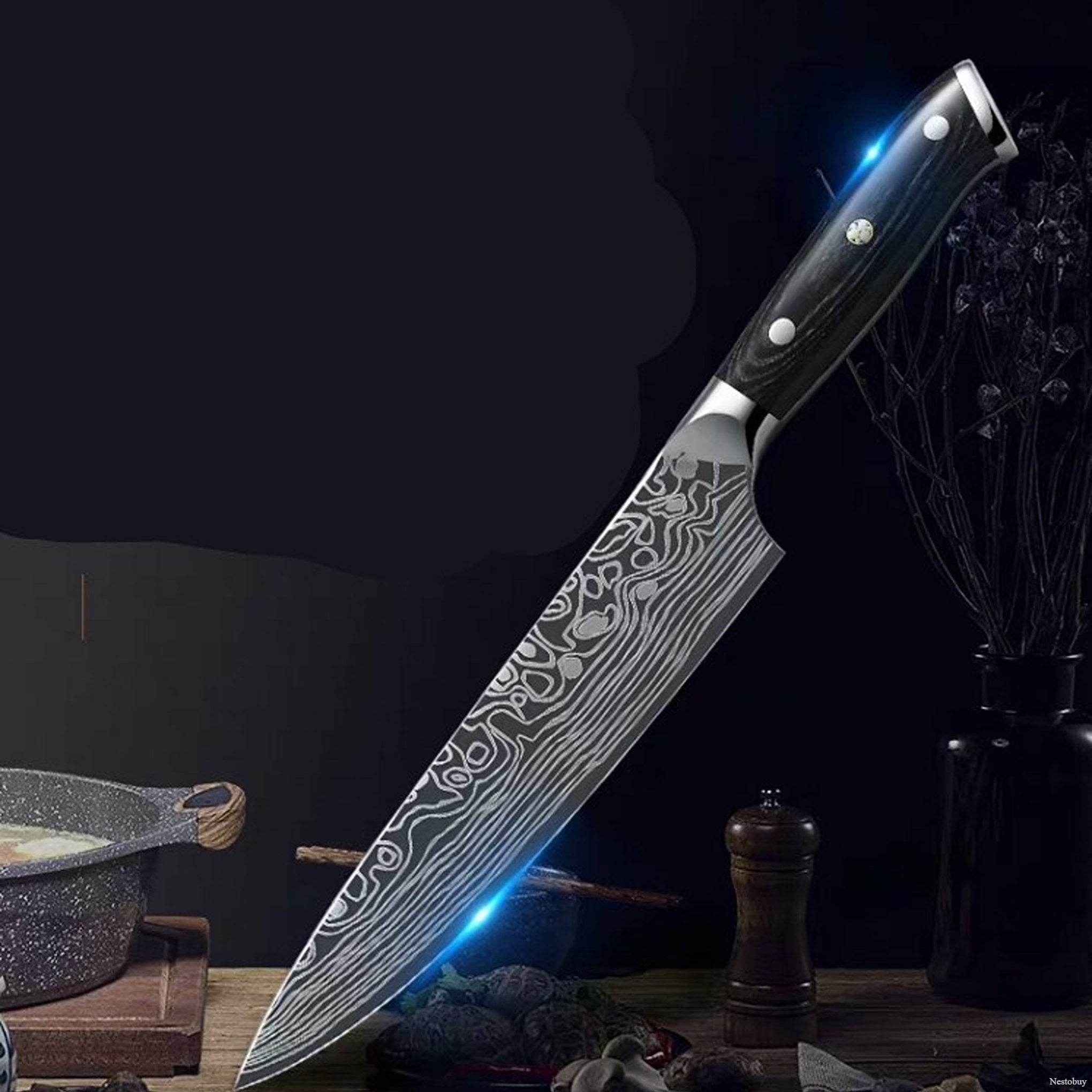 Professional meat knife – sharp kitchen cutting and butchering knife – Nestobuy.